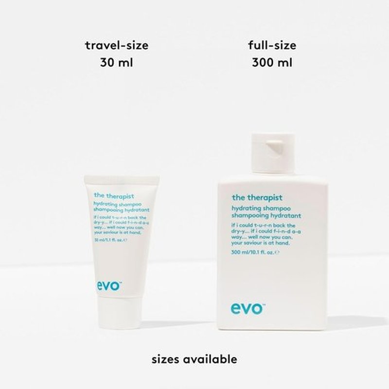EVO The Therapist Hydrating Shampoo - Hydrates & Strengthens Color-Treated Hair - Improves Shine & Detangles