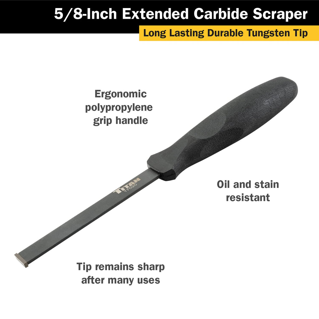 Titan 17020 Extra Long 5/8-Inch Carbide Scraper