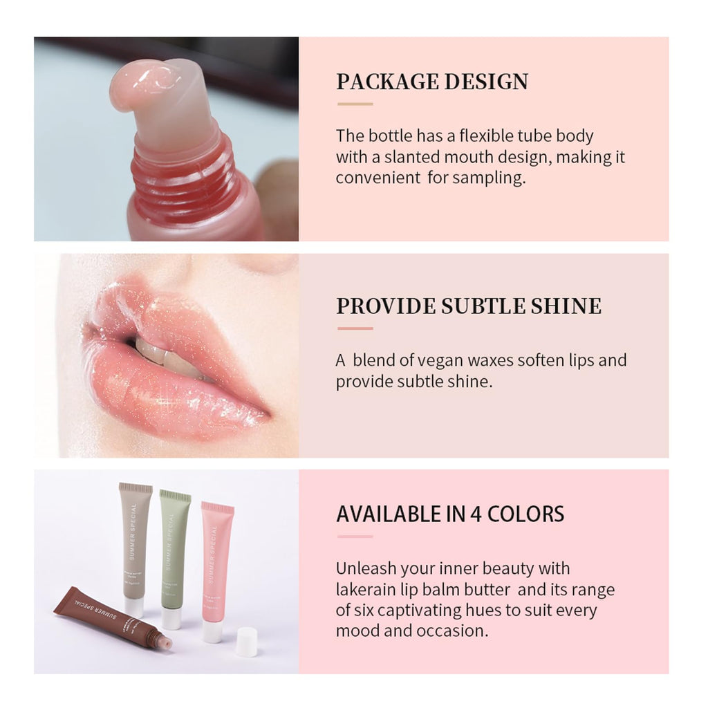 YumSova 4PCS Summer Lip Gloss Lipstick, Containing Natural Oils And Fruit Extracts, Can Soothe And Soften Dry Lips, Keep Moisture For A Long Time, And Is Not Sticky (4PCS)