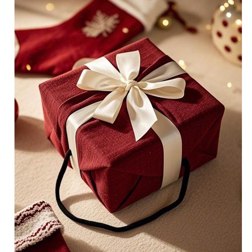 Pemilosci Premium Double Layer Cotton Bandana Head Hair Neck Scarf Scarves, Headband, Head Wrap for Women 28 x 28 inch - CPS02 Red