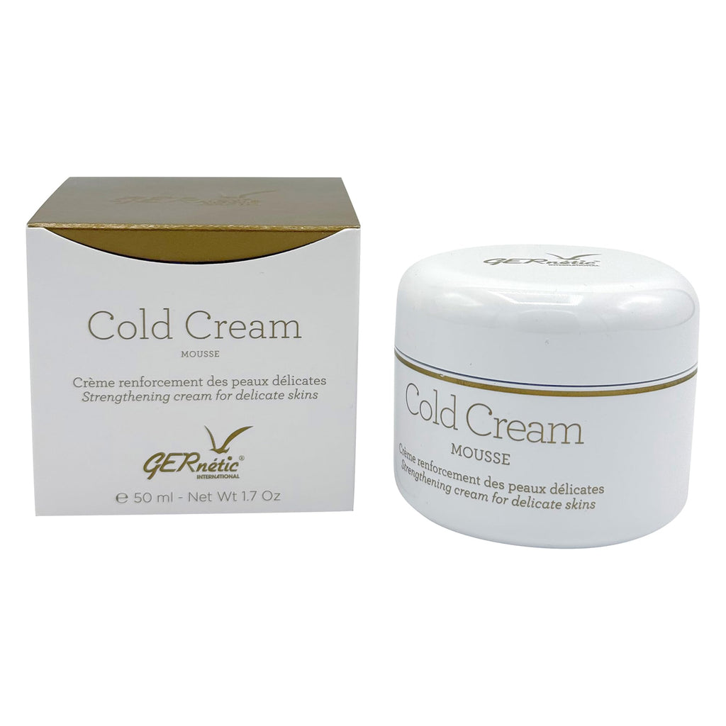Gernetic Cold Cream Mousse, Strengthening Daily Face Moisturizer for Delicate Sensitive Skin, Lightweight Texture, 50ml/ 1.7 oz