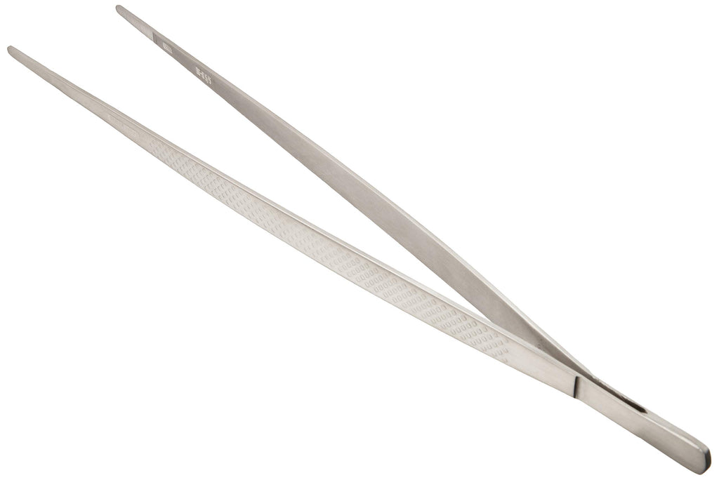 Mercer Culinary 18-8 Stainless Steel Precision Plus Chef Plating Tong, Straight, 11-3/4 Inch