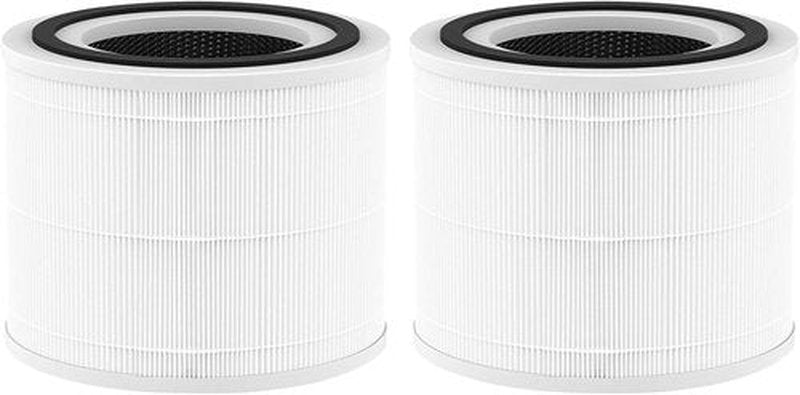 LEVOIT Core 300 Replacement Filter - 3-in-1 H13 True HEPA & Activated Carbon - 2 Pack, White