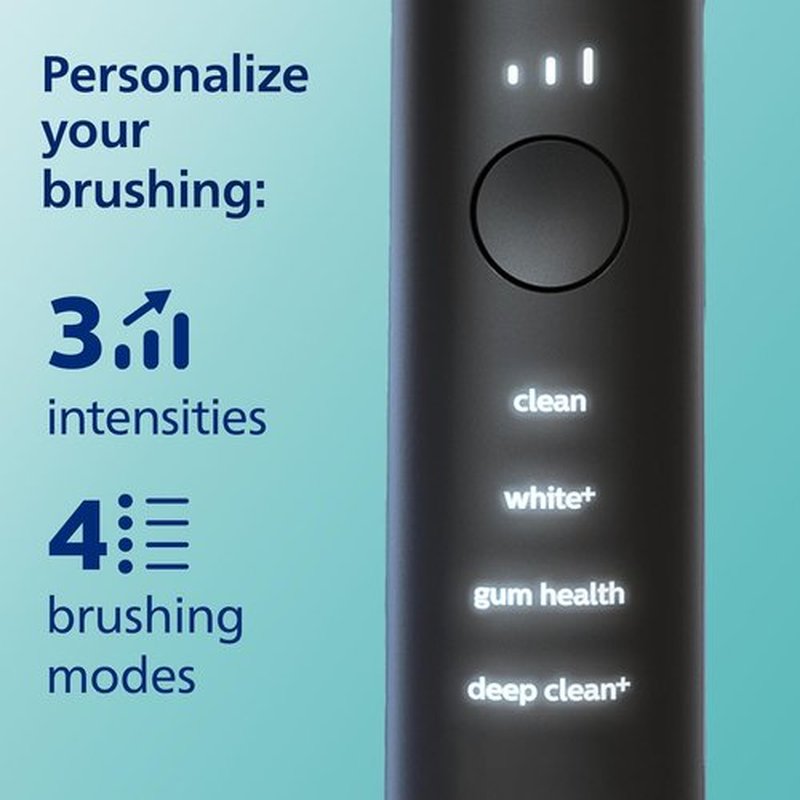 Philips Sonicare DiamondClean Smart 9300 Electric Toothbrush - Sonic Technology, App Connectivity, 4 Modes, Black | Model HX9903/15