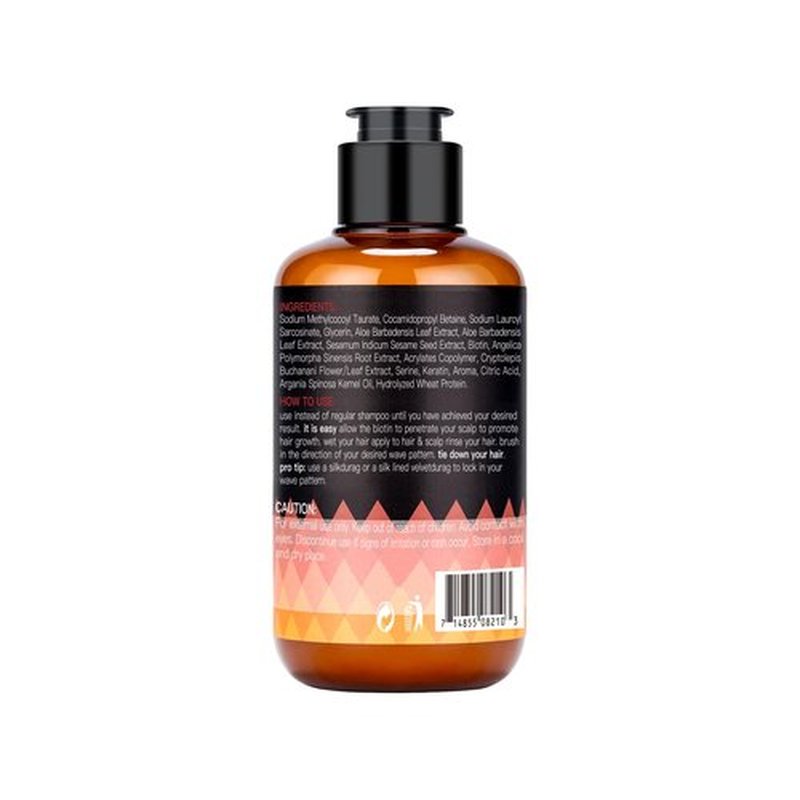 360 Waves Wash Shampoo -Wave Shampoo for Black Men 360 Wave Shampoo Hydration Shampoo Enhance Waves Shampoo Strenghtens Hair Promote Growth Wave Shampoo Easy Wash Hydrate (6 FL OZ)