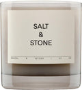 Salt & Stone Scented Candle - Hand-Poured Coconut & Soy Blend | Aromatic Santal & Vetiver | 8.5 oz, 50 Hour Burn Time