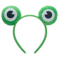 GHGMAO Cute Headband Frog Ears Headband Green Ears Plush Headbands Dress Up for Halloween, Cosplay (Frog-Dark Green)