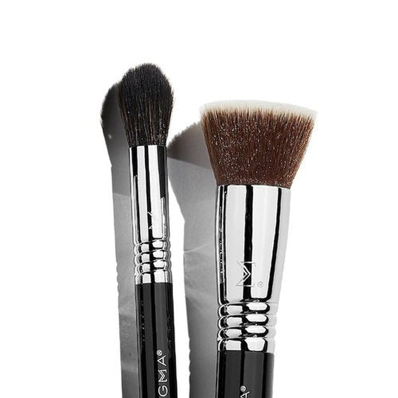 Sigma Beauty Makeup Brush Set - Professional 5-Piece Makeup Brushes for Flawless Foundation, Blush & Contour