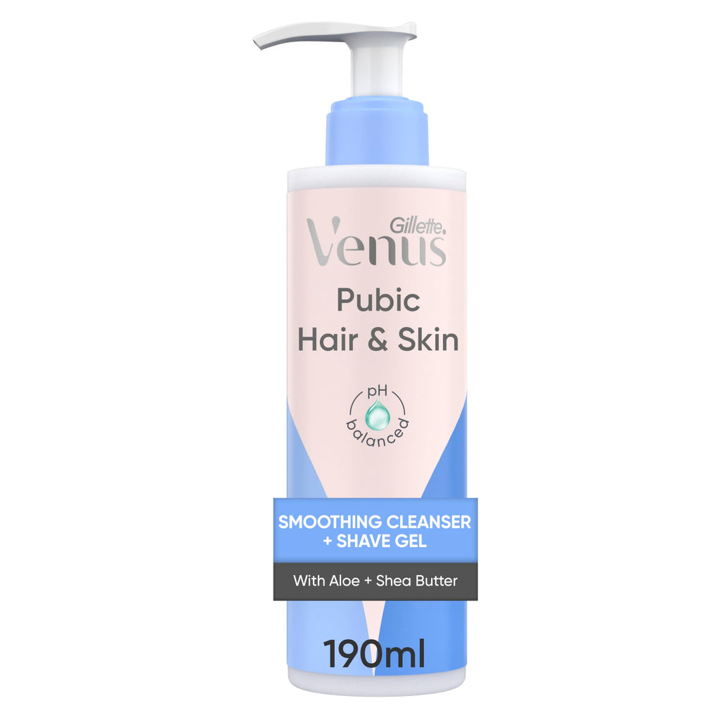 Venus Smoothing Skin Cleanser + Shave Gel for Women, 2-in-1 formula,190ml