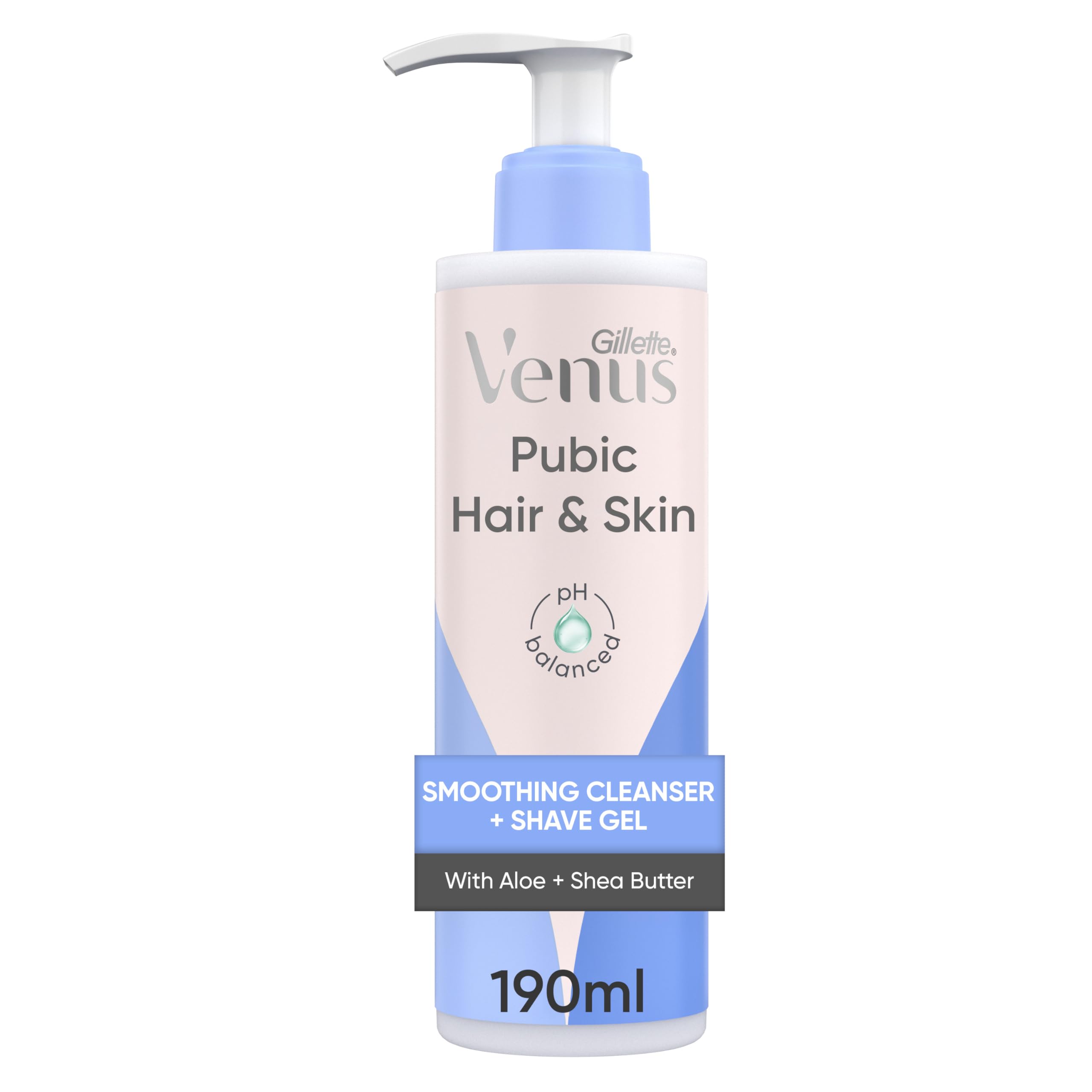 Venus Smoothing Skin Cleanser + Shave Gel for Women, 2-in-1 formula,190ml