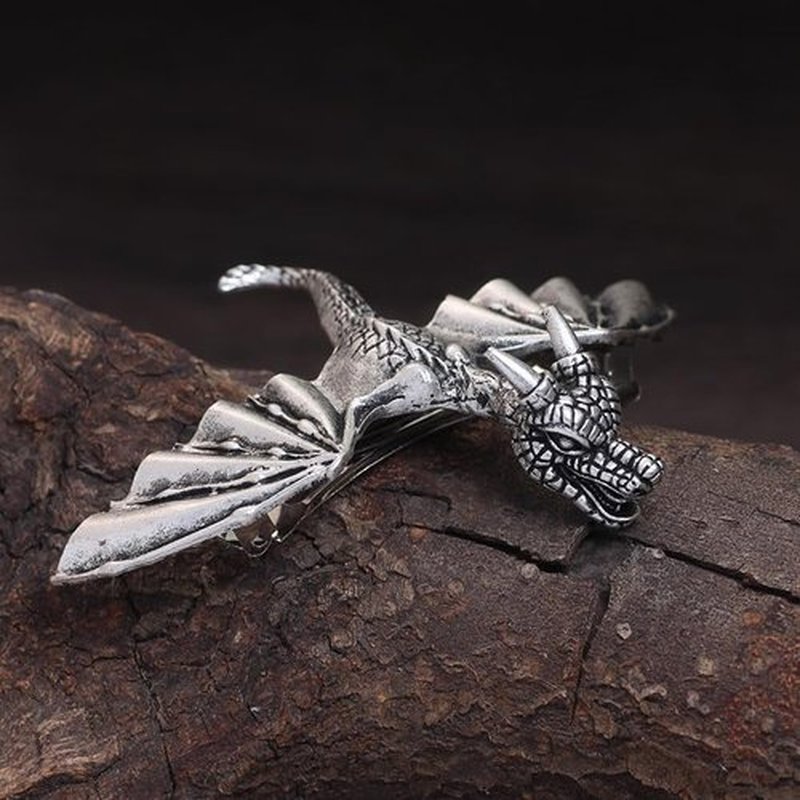 2pcs Gothic Dragon Hair Clip – Halloween Hair Accessories for Women, Dragon Jewelry, Gothic Hair Accessories, Spooky Goth Hair Clips, Dragon Barrette