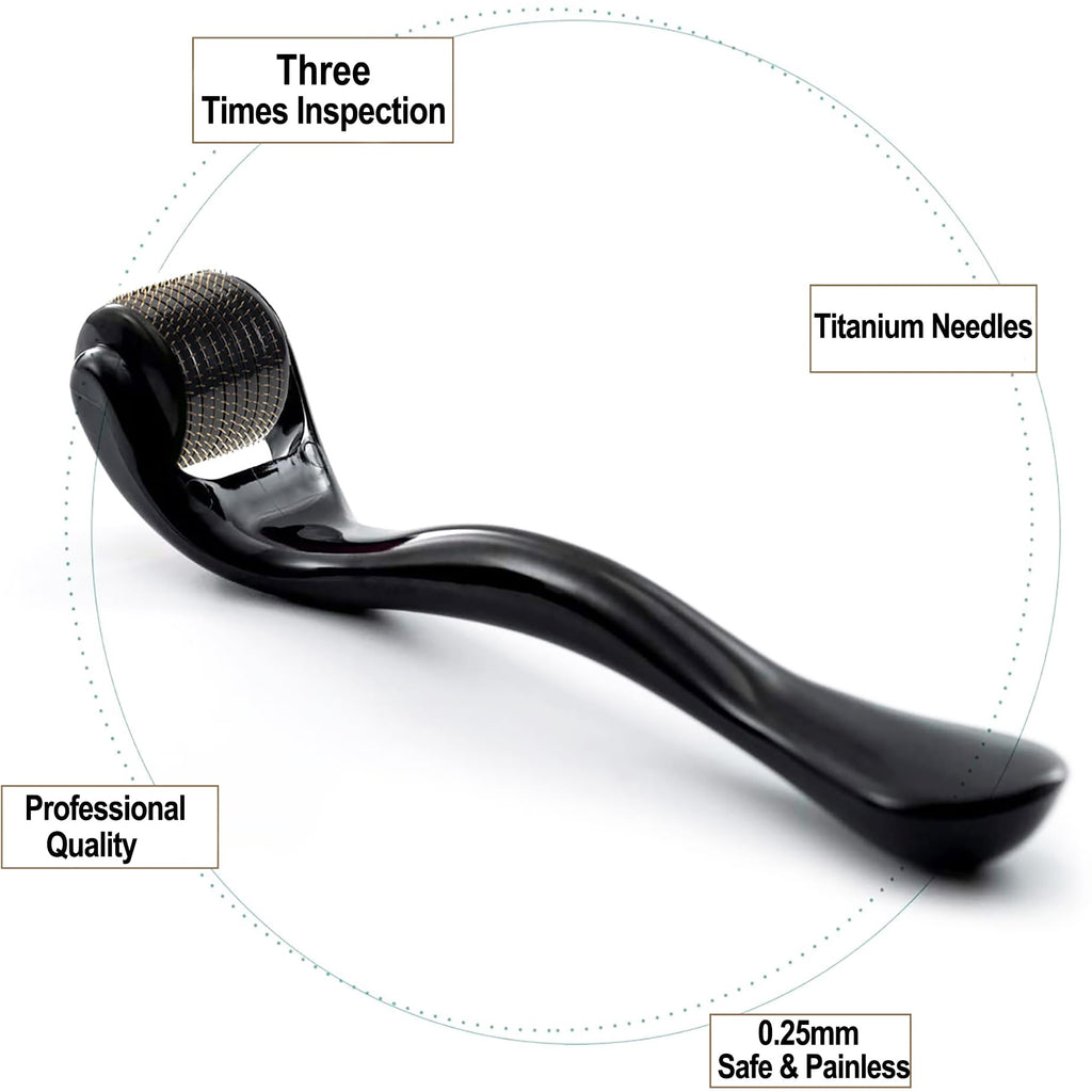 Angel Kiss Microneedling Derma Roller for Face, Body and Beard - 0.25mm Micro Needle Roller