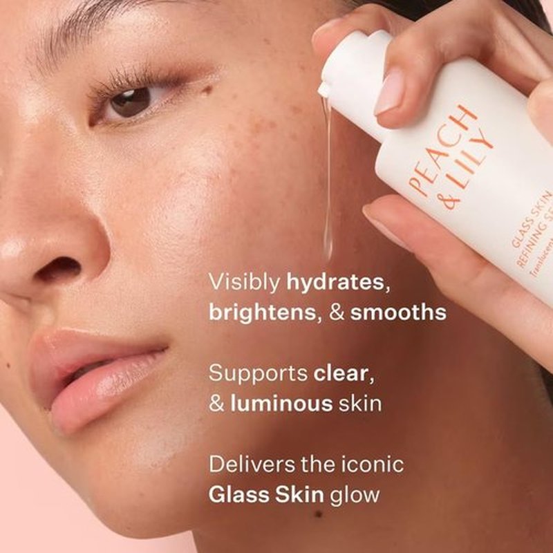 Peach & Lily - Glass Skin Refining Serum for Face | Hyaluronic Acid & Niacinamide, 1.35 oz - Vegan, Cruelty-Free