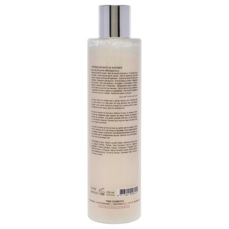 TYRO Hypericum Bath And Shower Gel - Luxurious St. John's Wort Infused Cleanser - 8.45 Oz for All Skin Types