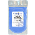 ClearLee Kaolin Ocean Blue Clay Cosmetic Grade Powder - 100% Pure Natural Powder - Great For Skin Detox, Rejuvenation, and More - Heal Damaged Skin - DIY Clay Face Mask