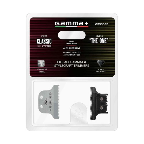 GAMMA+ Hair Trimmer Replacement Blade - Professional Grade Fixed Moving Blade
