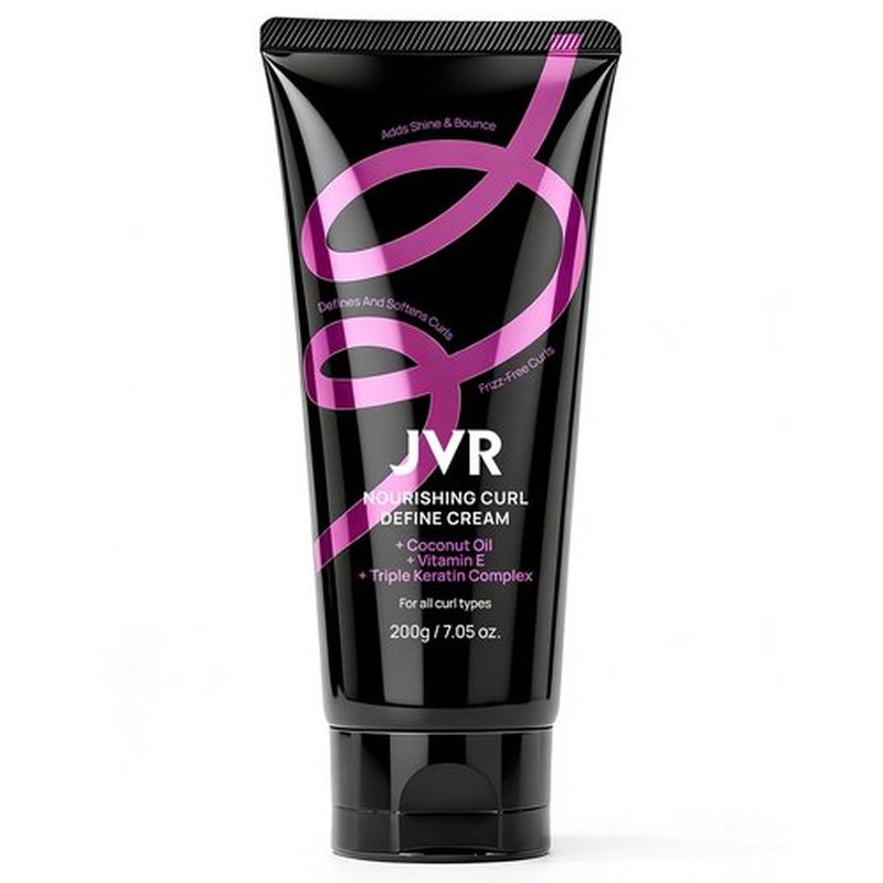 JVR Curl Defining Cream - 2-in-1 Curl Styling & Moisturizing Cream for Frizz Control | 7.05oz
