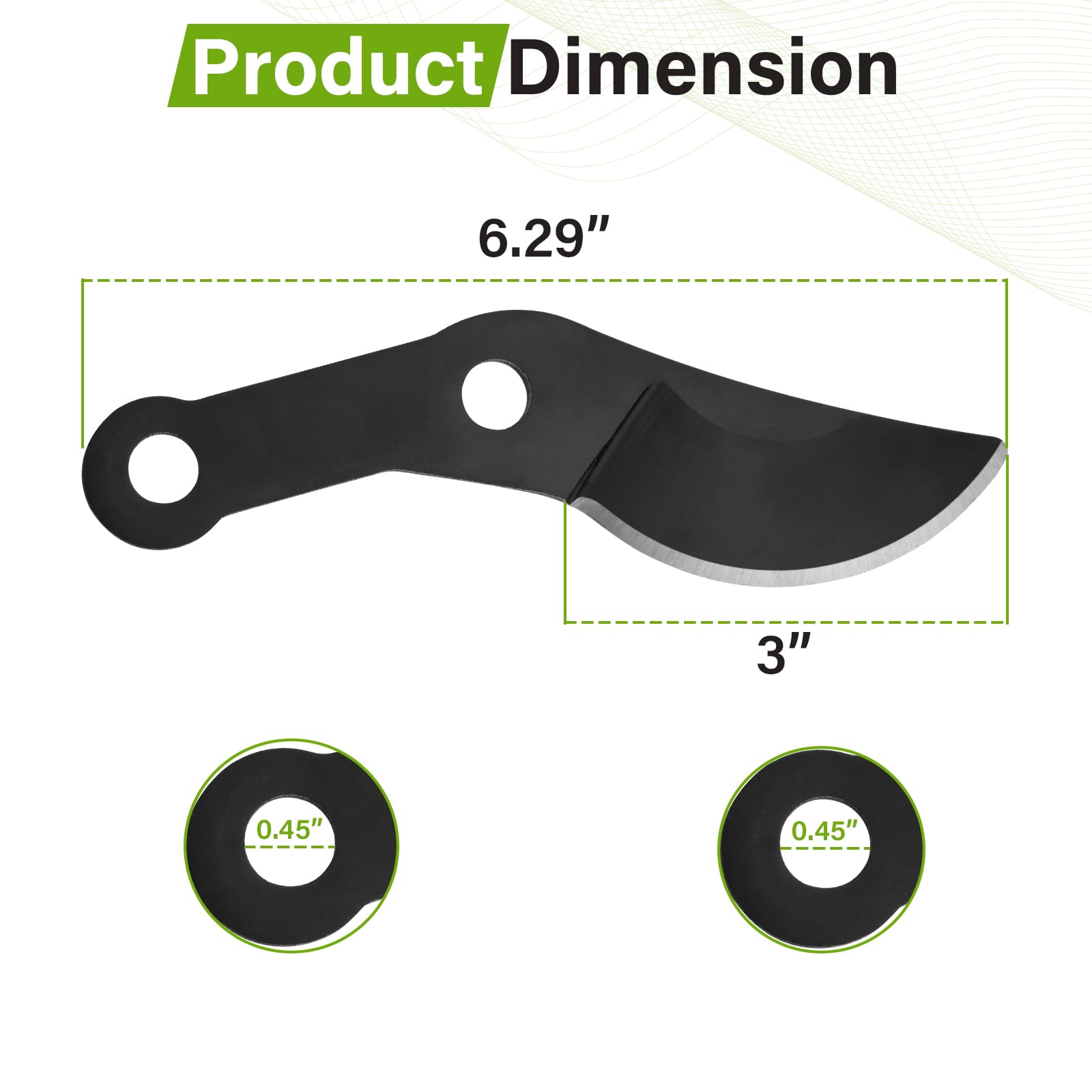 Bypass Lopper Replacement Blade for Corona FL 3460, FL 3470, FL 3479 Compound Action Lopper Shear, Bypass Hand Pruning Blade 3460-1 for Gardening Tree Branch Trimming