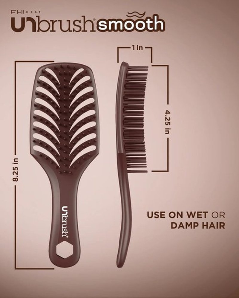 FHI Heat UNbrush - Heat Resistant Detangling Smoothing Brush for All Hair Types | Pain-Free Brushing