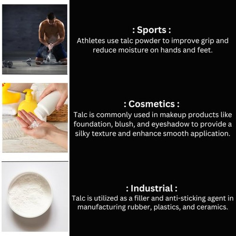 mGanna 100% Natural Talc Powder for Facial Make-up, Cosmetic Formulations, and Other Industrial Application 1 LBS / 454 GMS