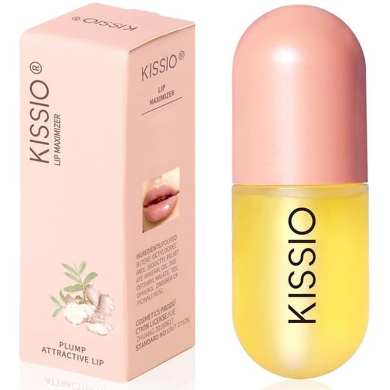 KISSIO Lip Plumper - Natural Hydrating Gloss for Fuller, Moisturized Lips | 5.5ml