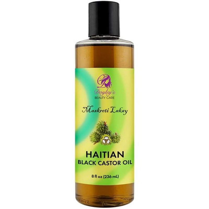 Doyley's Haitian Black Castor Oil 8oz | Pure, Hexane FREE | Hair and Skin
