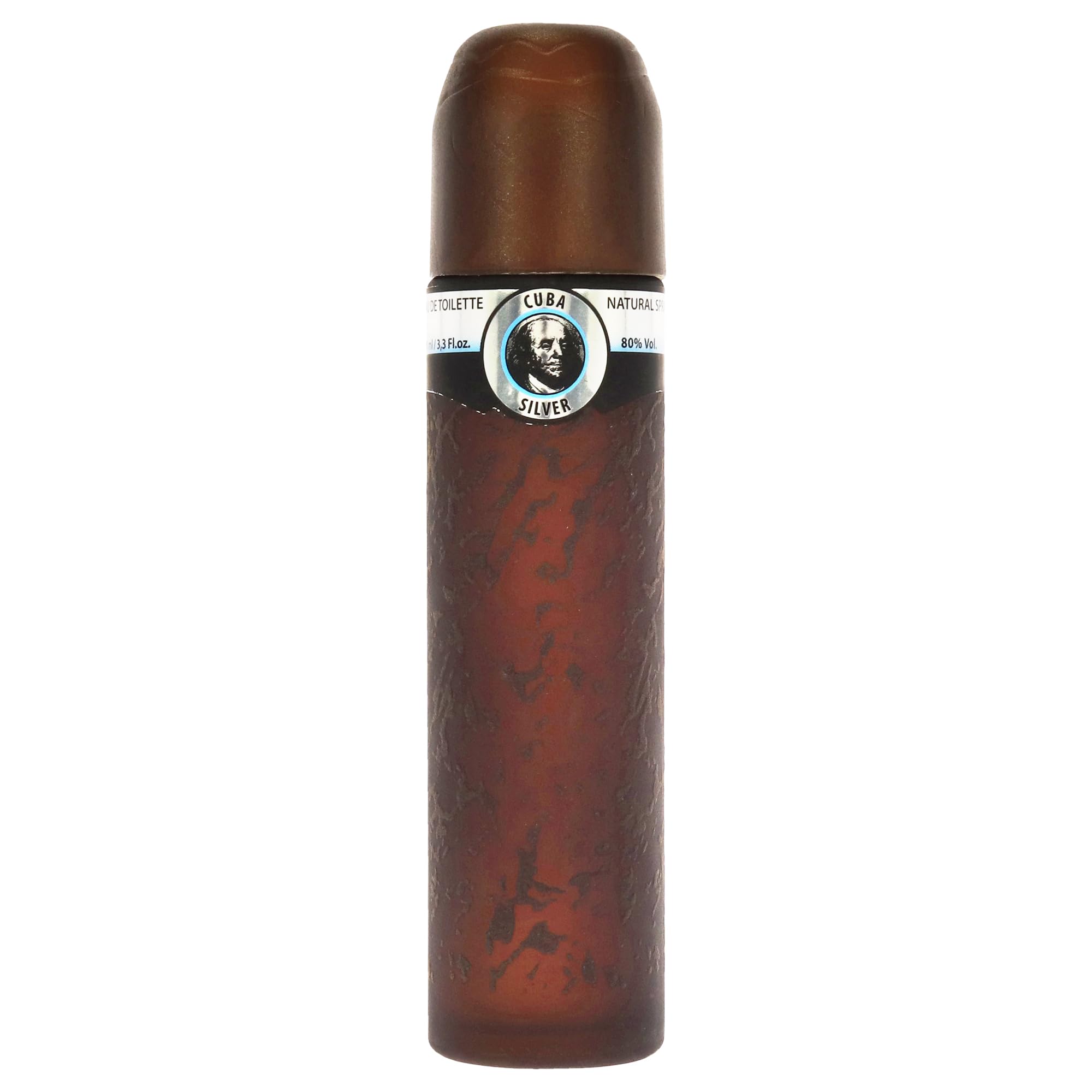 Cuba Silver Eau De Toilette Spray for Men, 3.3 Ounce