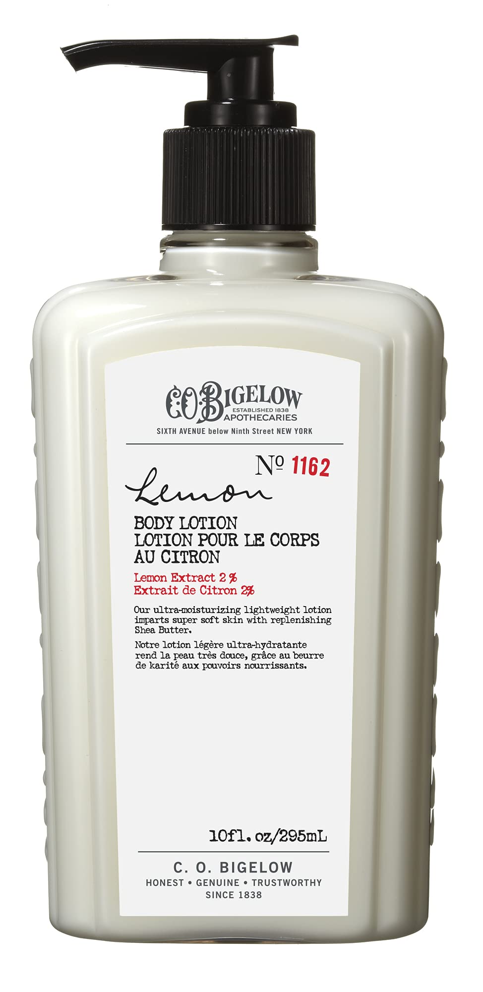 C.O. Bigelow Lemon Body Lotion, Moisturizing Body Lotion for Dry Skin with Shea Butter & Lemon Extract, 10 Fl Oz