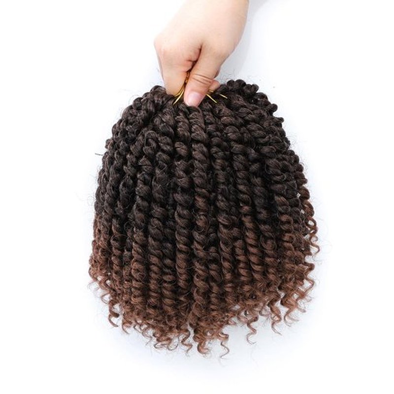 Passion Twist Crochet Hair 6Inch Passion Twist Hair 8 Packs Pre-Twisted Passion Twist Crochet Hair for Black Women Soft Passion Twist Curly Crochet Hair 6"(Pack of 8) T30