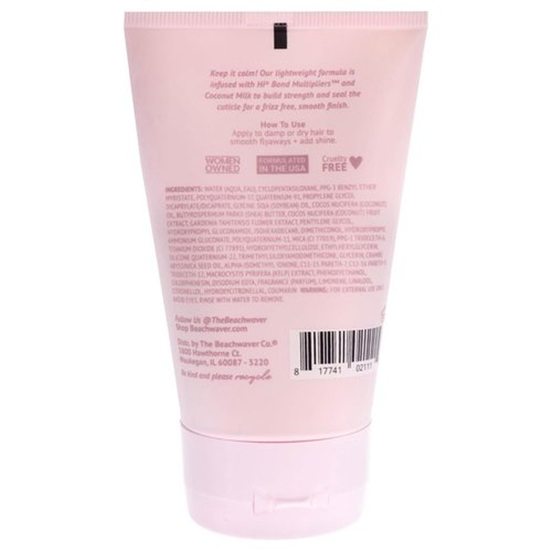 Beachwaver Co. Keep It Calm Smoothing Cream - Anti-Frizz Styling Cream (3.8 Oz) in Polynesian Pink Sugar | Pack of 2
