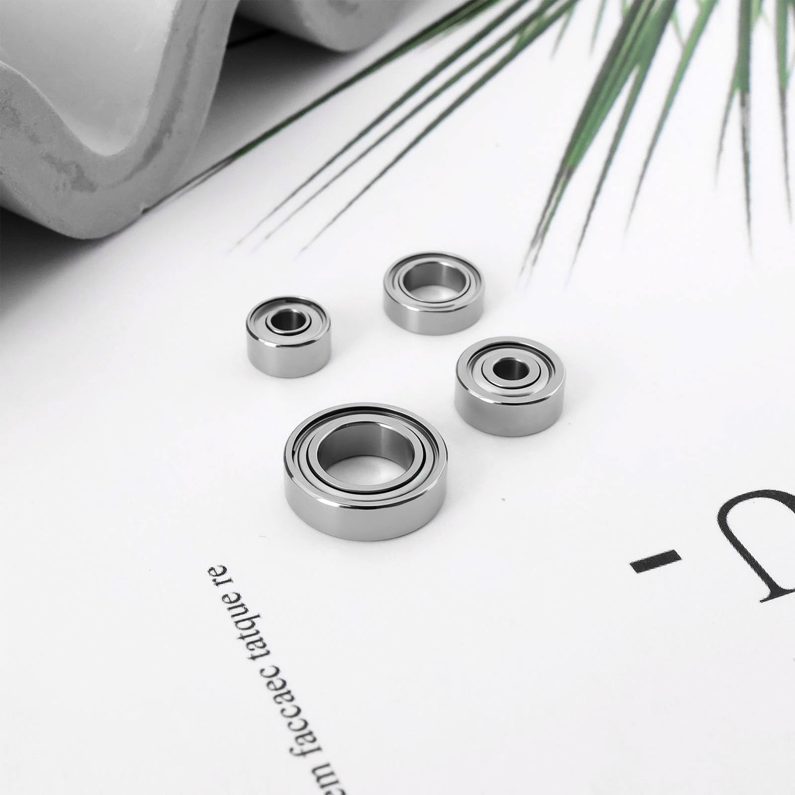 SING F LTD 4Pcs Drill Handpiece Bearings Set Grease Lubrication for High Speed Without Heating Compatible with KUPA Upower UP200 UG12 SUG12