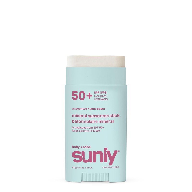 ATTITUDE Baby Mineral Sunscreen Face Stick SPF 50 - Broad Spectrum Zinc Oxide, EWG Verified, Vegan