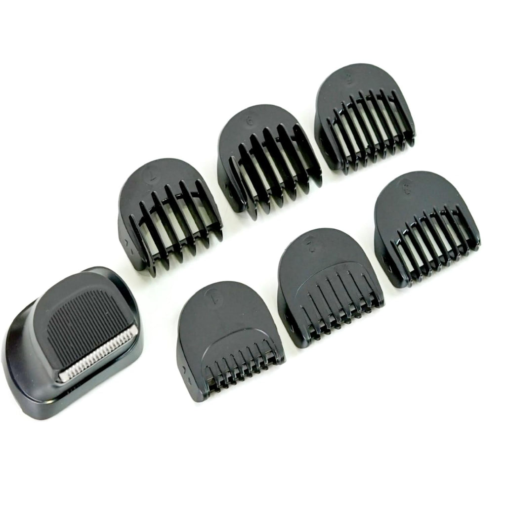 Beard Trimmer Replacement Head Compatible with Series 5，6 and 7 .1/2/3/5/7/9mm 6pcs Comb Trimming Attachment, for Electric Shavers 5018s5020s6075cc 7071cc7075cc7085cc7020s，5050cs6020s 6072cc