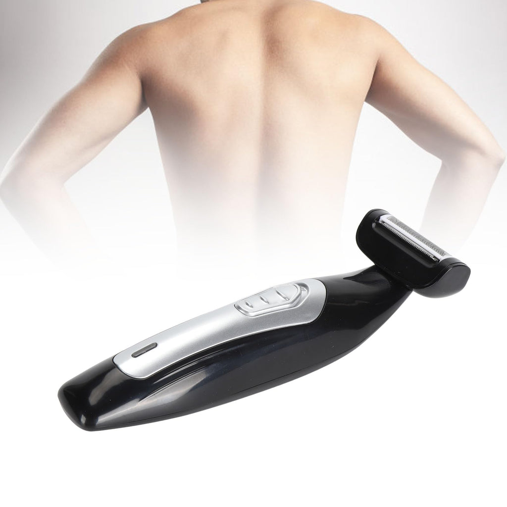 Men Back Trimmer, Wet and Dry Use Men Back Groomer, Extreme Reach Handle and, USB Rechargeable