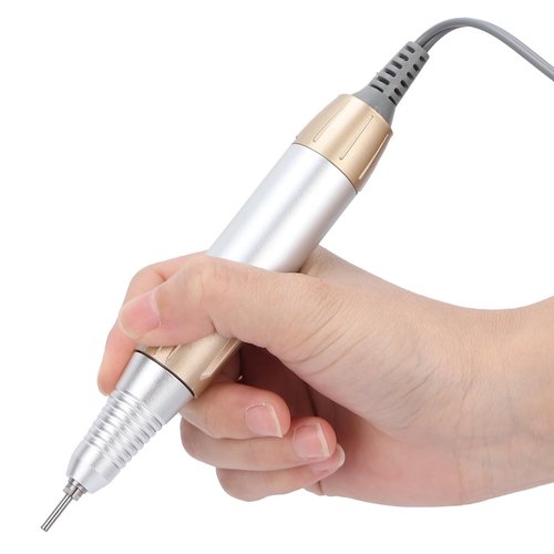 35000RPM Electric Nail Drill Pen, 5-Hole Connector Nail Drill Replacement Handle Handpiece, Manicure Pedicure Machine Polish Tool for Acrylic Nails, Low Noise Nail Art Tool for Salon and Home Use
