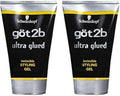 Got 2b Ultra Glued Styling Gel - Invincible Hold, 1.25 Ounce (2 Pack) for All-Day Style