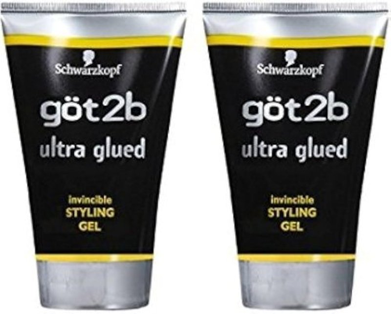Got 2b Ultra Glued Styling Gel - Invincible Hold, 1.25 Ounce (2 Pack) for All-Day Style