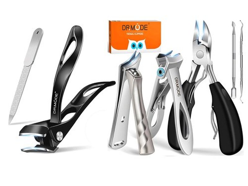 Slanted Toenail Clippers for Seniors Thick Toenails, Angled Head Large Toe Nail Clippers