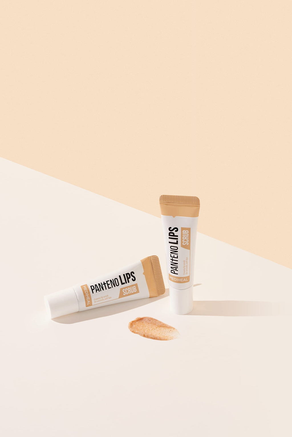MEDIHEAL Pantenolips Lip Scrub 2 Pack Removes Rough Dead Skin Cells Moist Dry Lips, Panthenol Micro Walnut Shell Powder