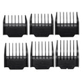 YAZIYIR 6 Pack Attachment Guide Comb Guards Compatible with oneisall Low Noise Dog Clippers,Szie from 3mm-18mm Cut Length, Black