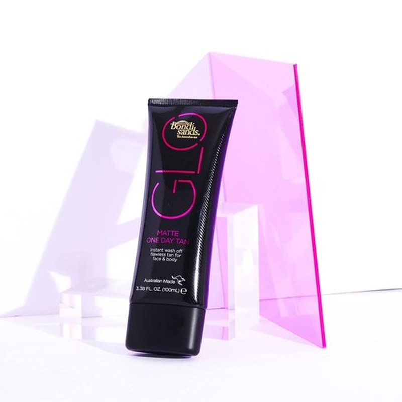 Bondi Sands GLO Matte One Day Tan - Flawless Bronze Finish for Face & Body | Water & Transfer Resistant | 100 ml/3.38 Oz