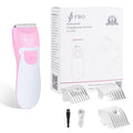 FBO Baby Hair Clipper, Professional Quiet Waterproof Painless Body Hair Trimmer, Multi-Purpose Grooming Kit for Infants, Toddlers & Adults, Home and Salon Use, Pink Bear