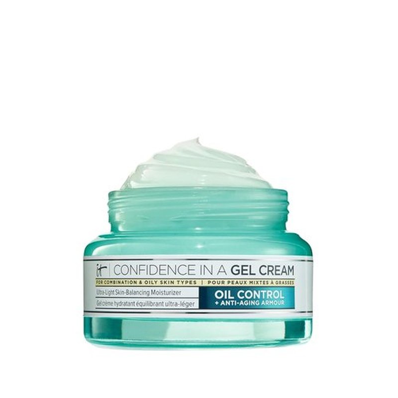 IT Cosmetics Confidence In A Gel Cream - Hydrating Oil-Free Moisturizer for Shine Control - 2.0 oz