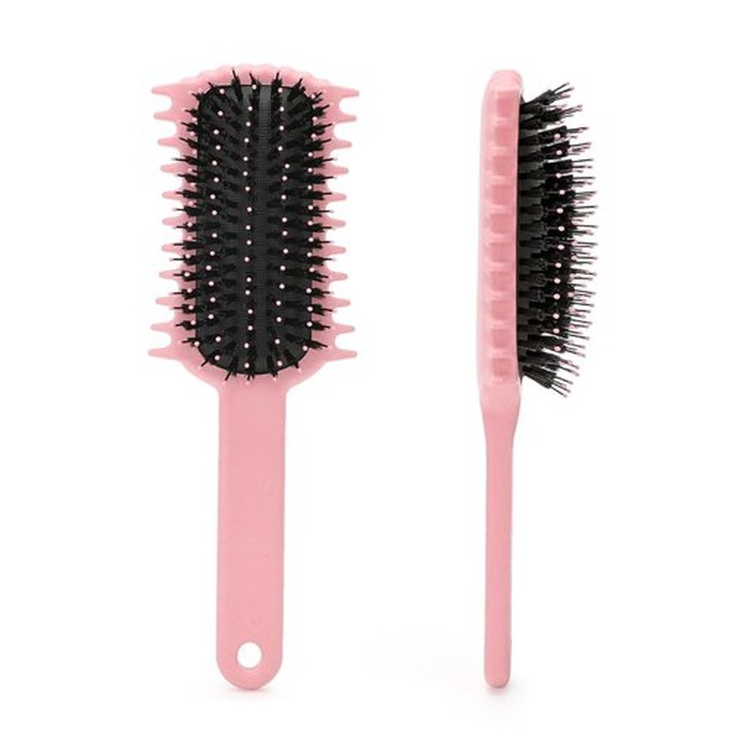 Skiennix Curly Hair Brush - Volume Curl Defining Tool for Easy Detangling & Styling | Purple