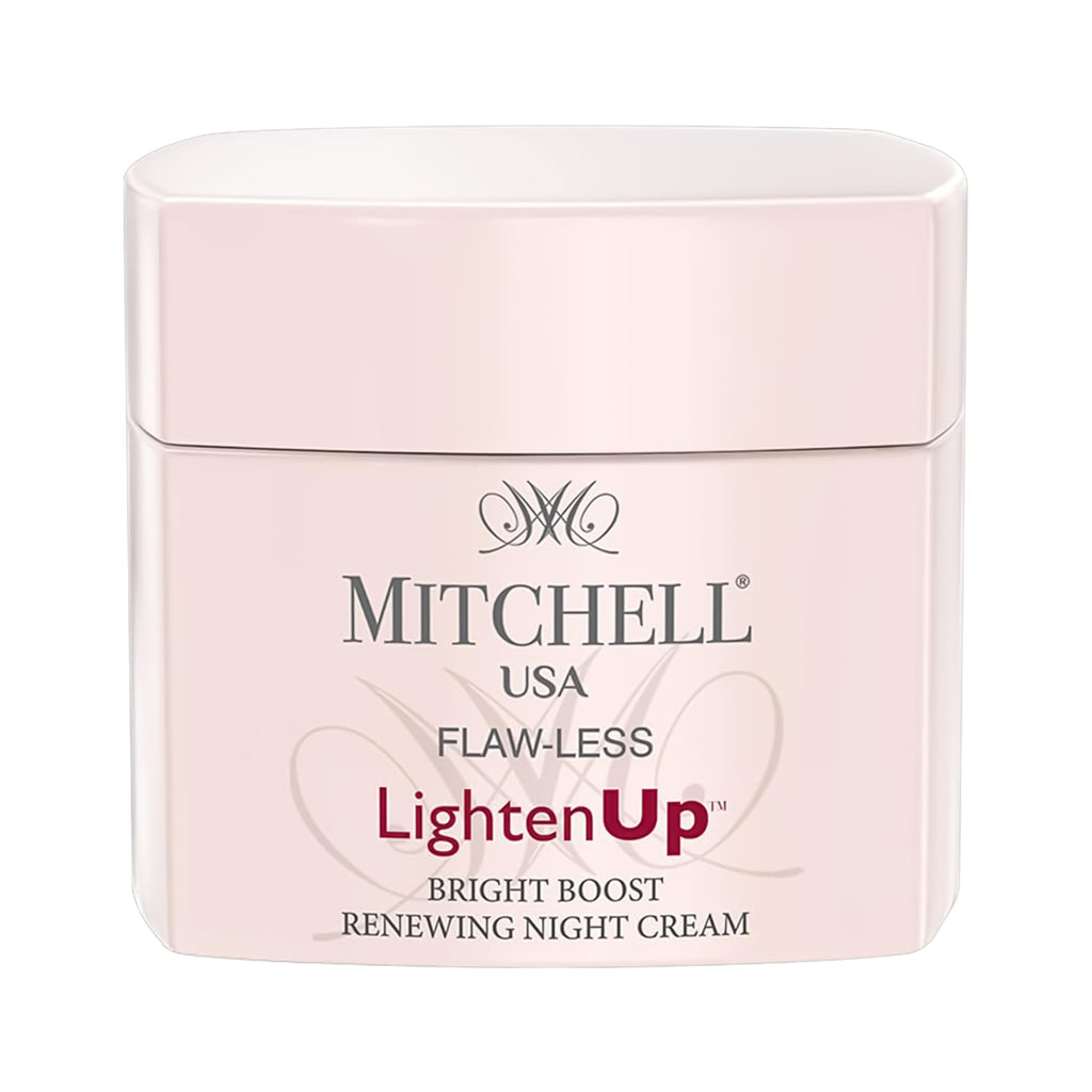 Lighten Up Flaw-Less Bright Boost Renewing Night Cream - 50g - Deeply Moisturizing, Evens Tone, Boosts Radiance, Smooths Texture - Brightening Face Cream For All Skin Types with Imperial Peony