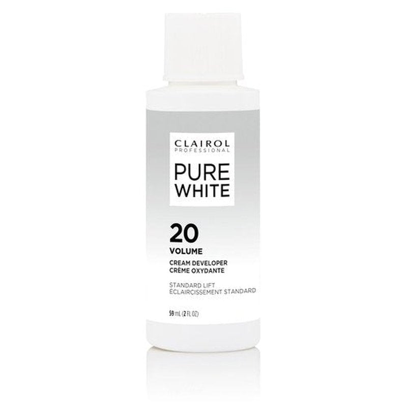 Clairol Professional Pure White 20 Volume Hair Developer - Ideal for Lightening & Gray Coverage