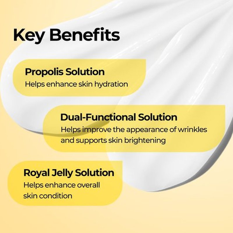 Jaminkyung Triple Propolis & Snail Mucin Face Cream, Korean Glass Skin Moisturizer with 8-Layer Hyaluronic Acid & Panthenol for Deep Hydration, Glowing & Repairing Dry, Dull Skin, 1.69 fl oz