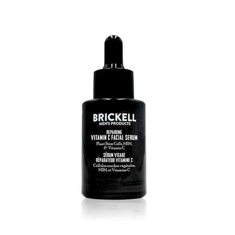 Brickell Men's Anti-Aging Vitamin C Serum - Natural Hyaluronic Acid for Wrinkle Repair | 1 oz