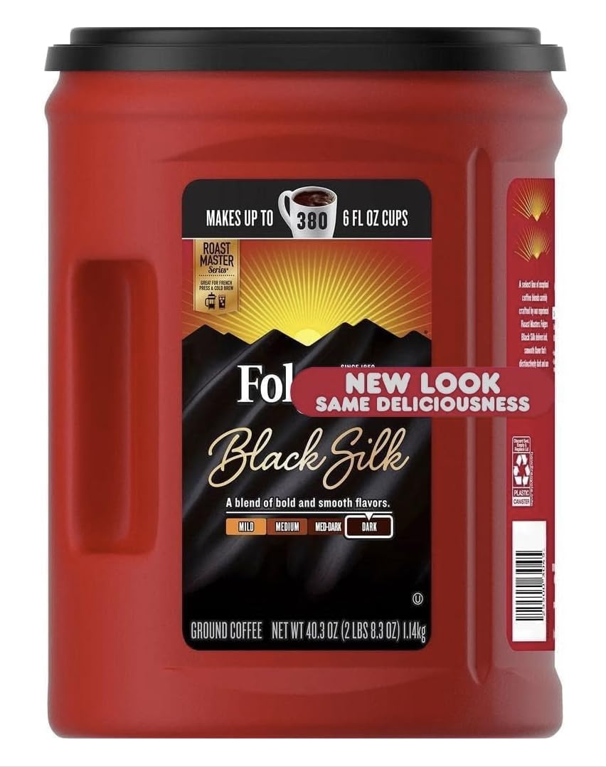 Fog Premium Dark Roast Ground Coffee 40.3 oz, Black Silk - Pack1