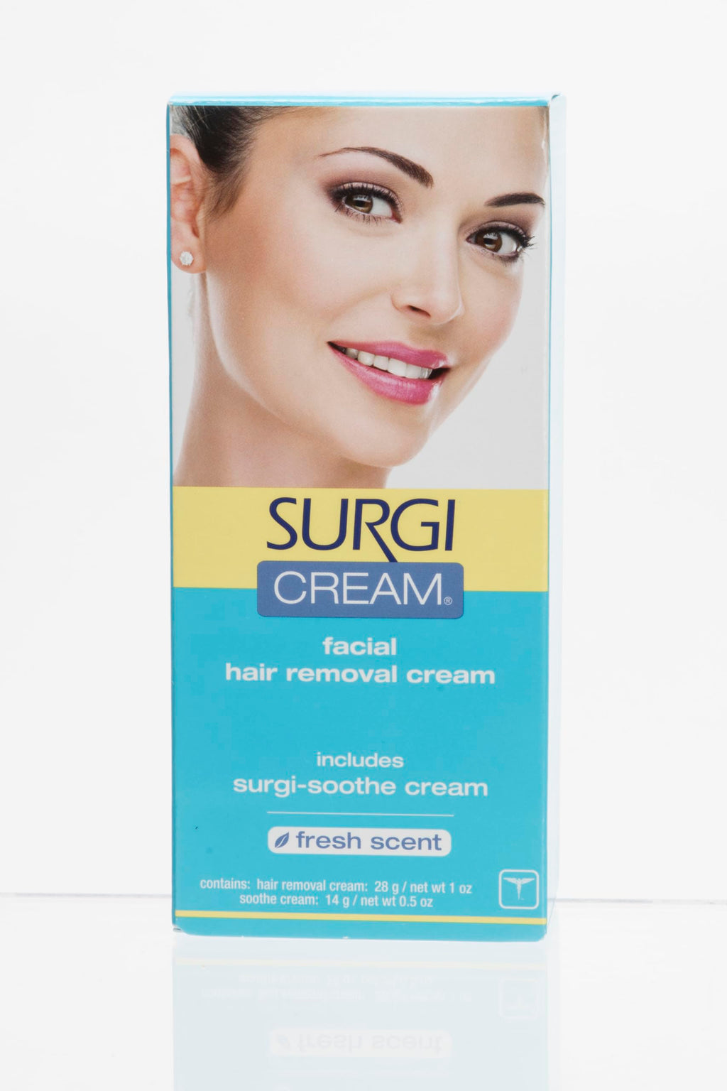 Surgiwax Facial Hair Removal Cream for Women - Hair Remover Cream, At-Home Depilatory for Sensitive Skin, Fresh Scent, 1 Oz